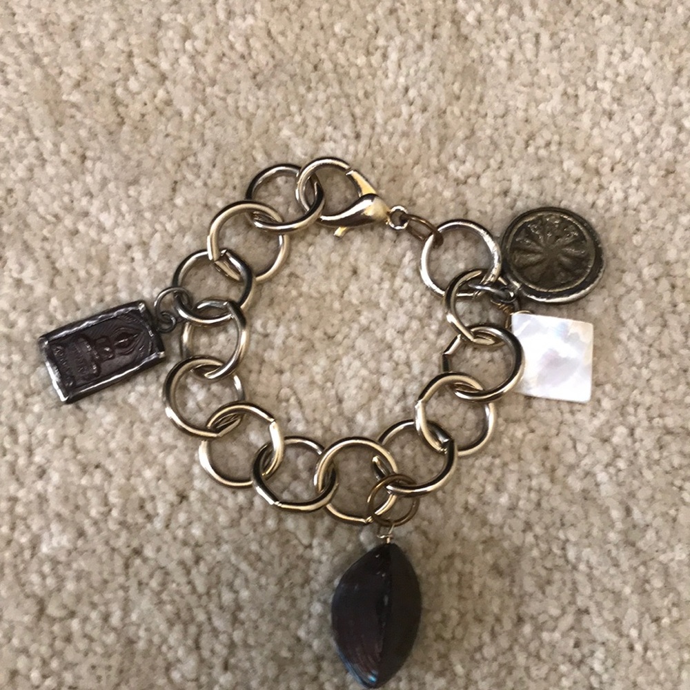 Nathan & Moe Boho Chic Bracelet Gold Plated w Charms!!!